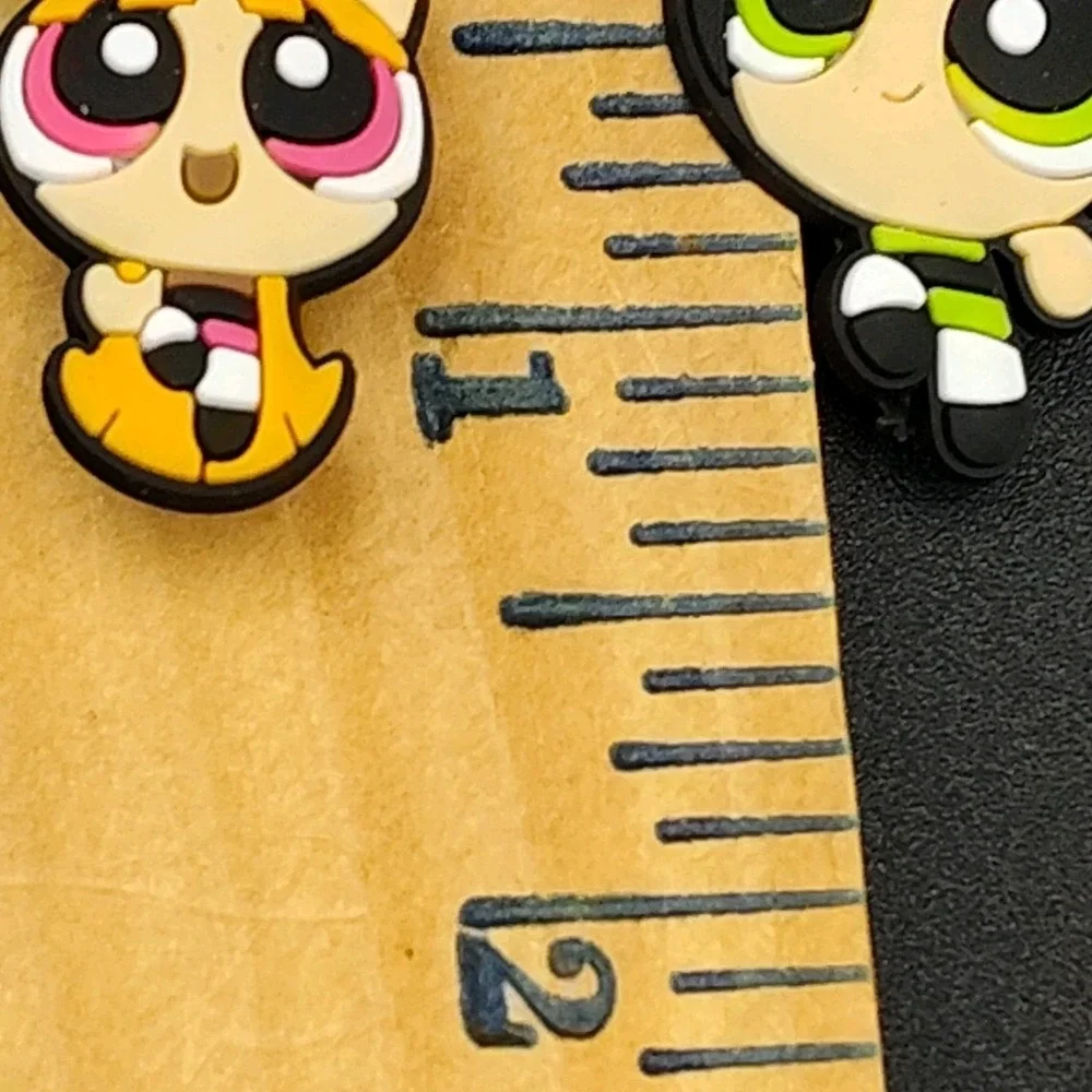Set-3 Shoe Charms Powerpuff Girl Blossom Bubbles Buttercup Wristband B32.1GA3466